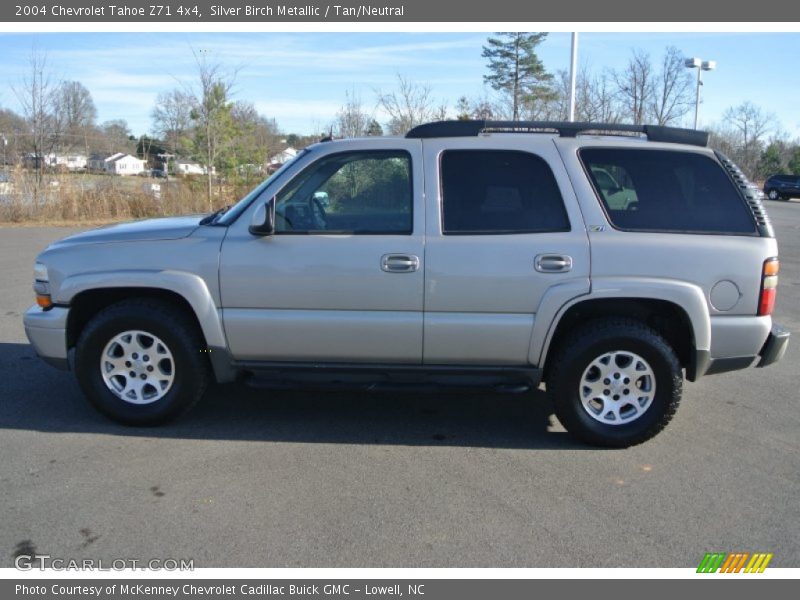 Silver Birch Metallic / Tan/Neutral 2004 Chevrolet Tahoe Z71 4x4