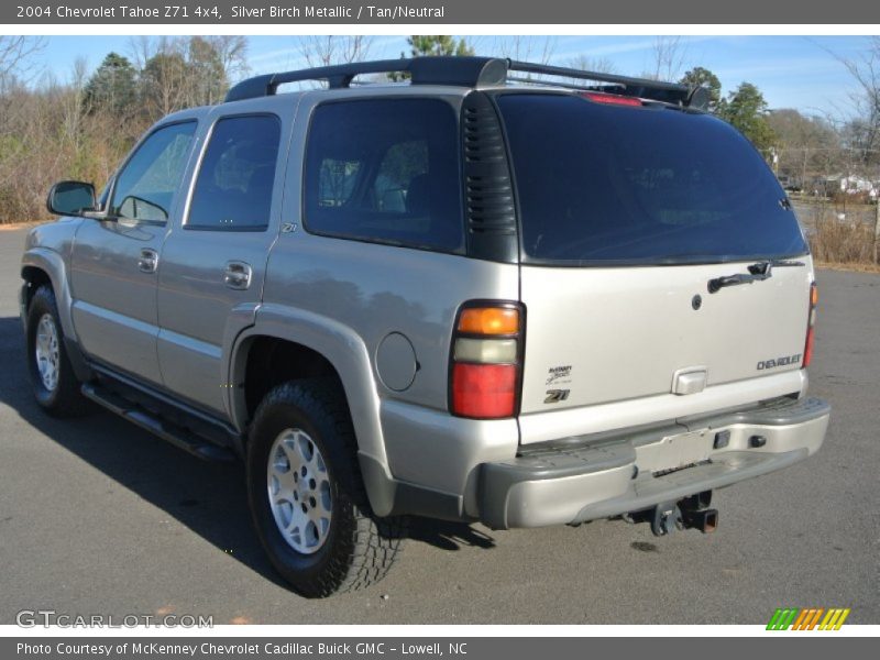 Silver Birch Metallic / Tan/Neutral 2004 Chevrolet Tahoe Z71 4x4