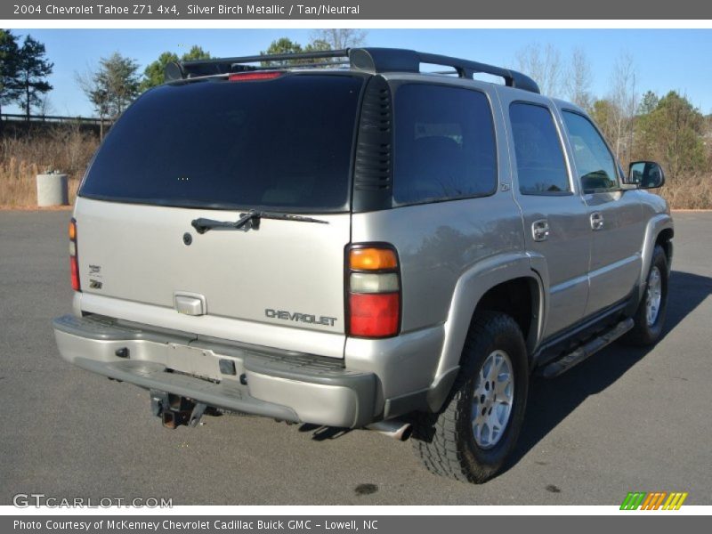 Silver Birch Metallic / Tan/Neutral 2004 Chevrolet Tahoe Z71 4x4