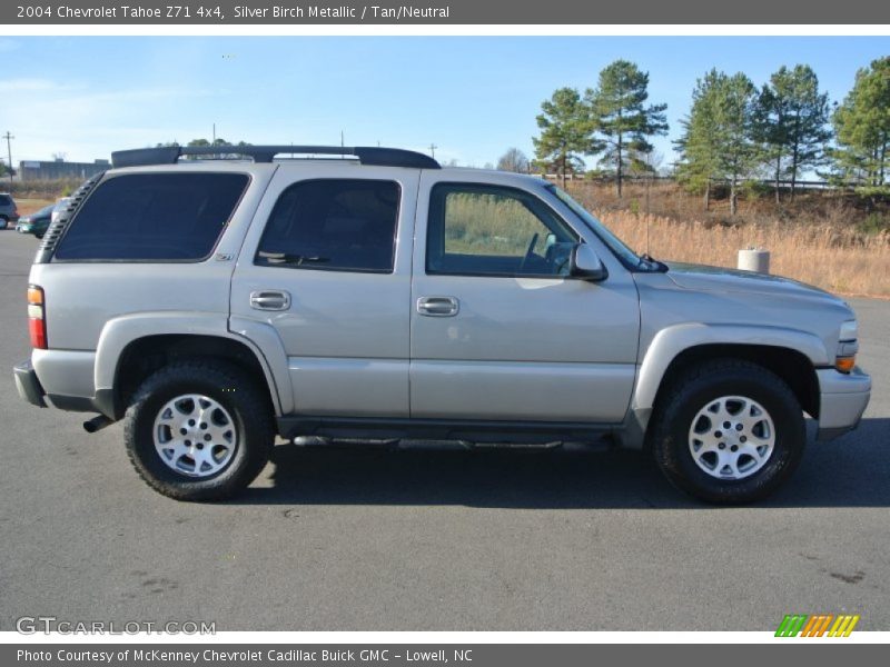 Silver Birch Metallic / Tan/Neutral 2004 Chevrolet Tahoe Z71 4x4