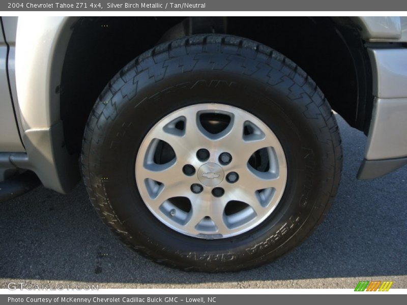 Silver Birch Metallic / Tan/Neutral 2004 Chevrolet Tahoe Z71 4x4