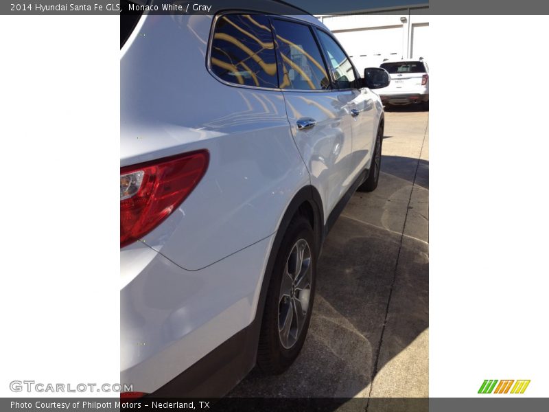 Monaco White / Gray 2014 Hyundai Santa Fe GLS
