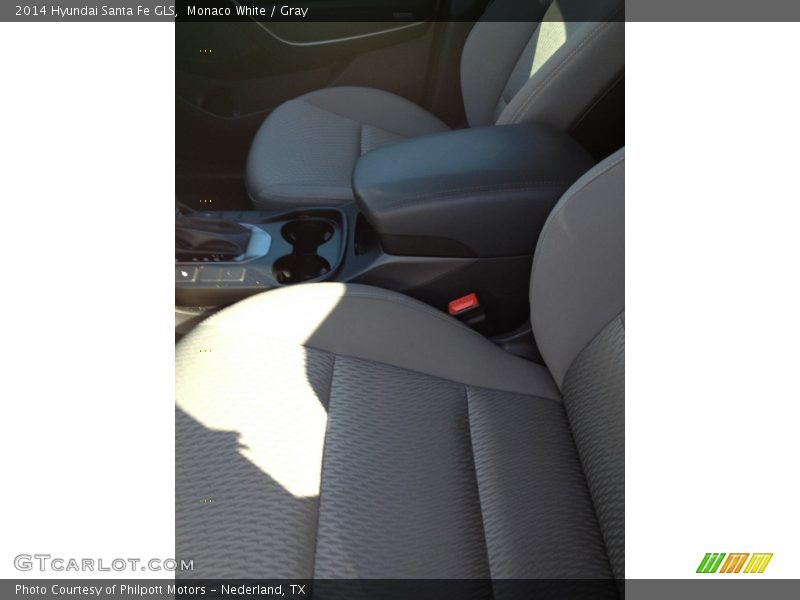 Monaco White / Gray 2014 Hyundai Santa Fe GLS