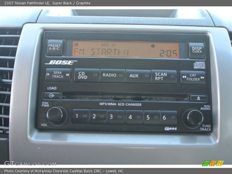 Super Black / Graphite 2007 Nissan Pathfinder LE