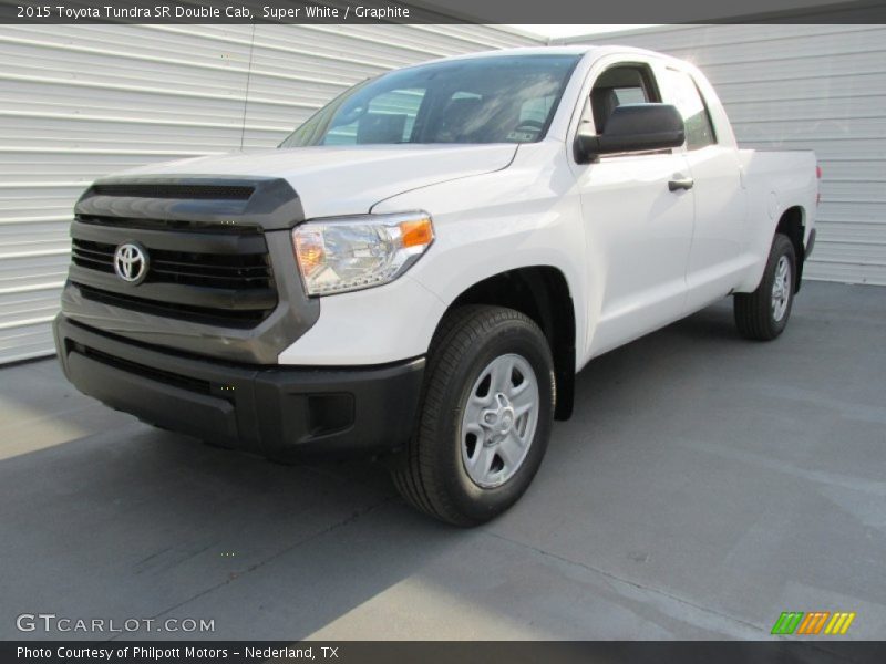 Super White / Graphite 2015 Toyota Tundra SR Double Cab