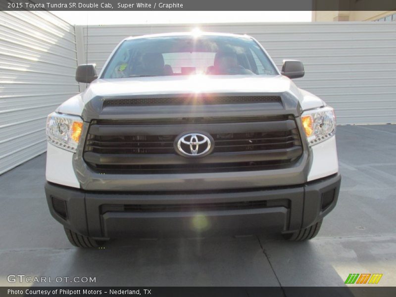 Super White / Graphite 2015 Toyota Tundra SR Double Cab