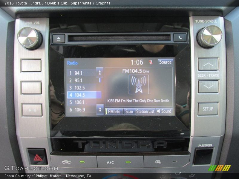 Super White / Graphite 2015 Toyota Tundra SR Double Cab