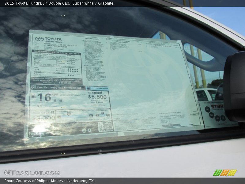 Super White / Graphite 2015 Toyota Tundra SR Double Cab