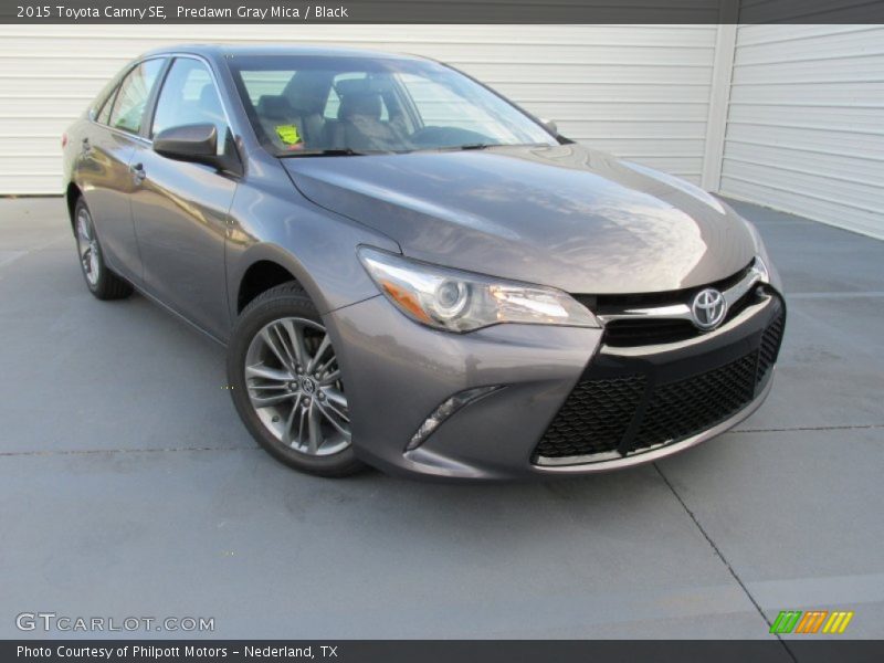 Predawn Gray Mica / Black 2015 Toyota Camry SE