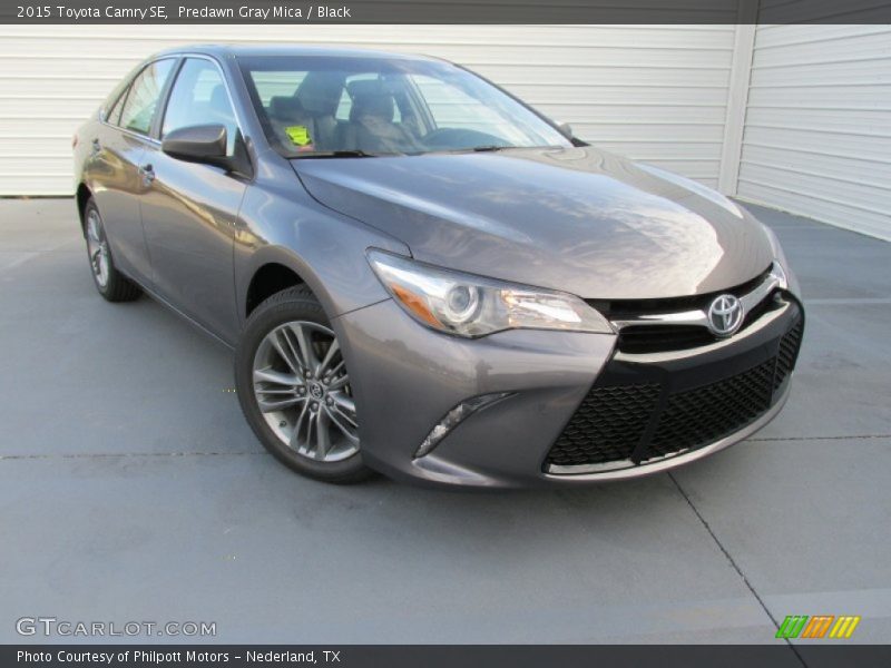 Predawn Gray Mica / Black 2015 Toyota Camry SE