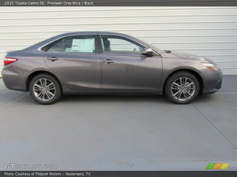 Predawn Gray Mica / Black 2015 Toyota Camry SE
