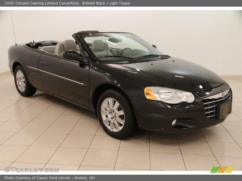 Brilliant Black / Light Taupe 2005 Chrysler Sebring Limited Convertible