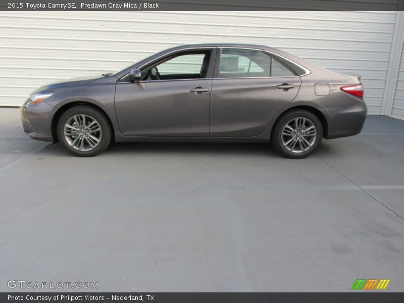 Predawn Gray Mica / Black 2015 Toyota Camry SE