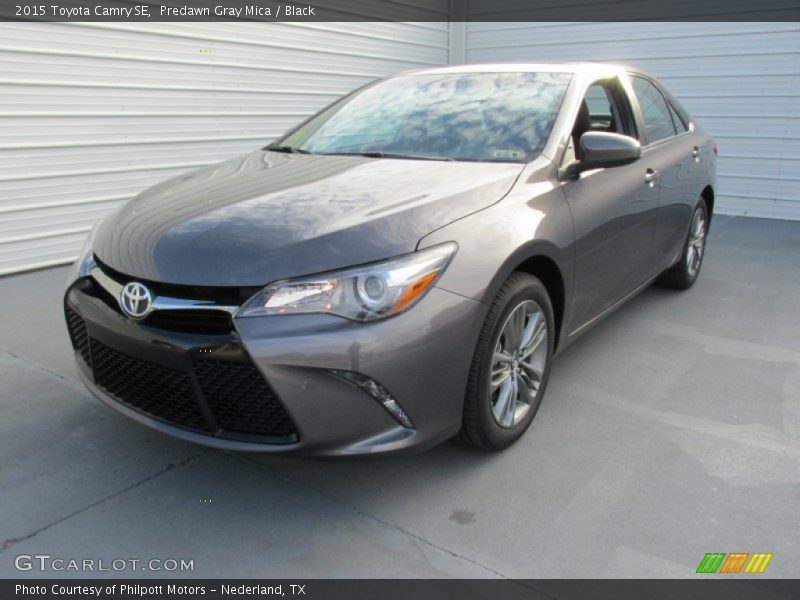 Predawn Gray Mica / Black 2015 Toyota Camry SE