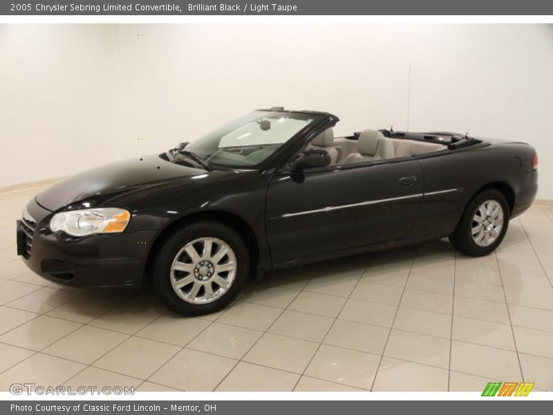 Brilliant Black / Light Taupe 2005 Chrysler Sebring Limited Convertible