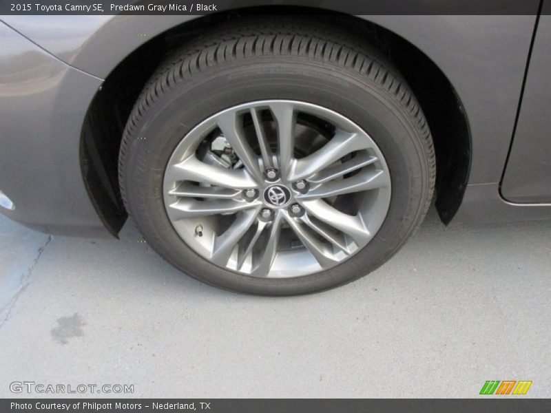 Predawn Gray Mica / Black 2015 Toyota Camry SE