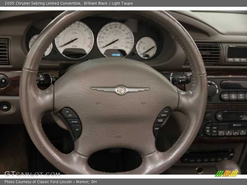 Brilliant Black / Light Taupe 2005 Chrysler Sebring Limited Convertible