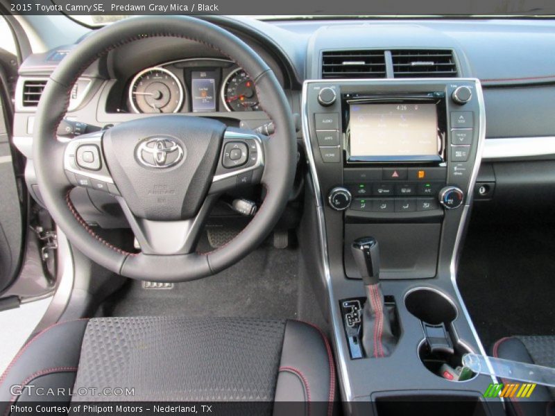 Predawn Gray Mica / Black 2015 Toyota Camry SE