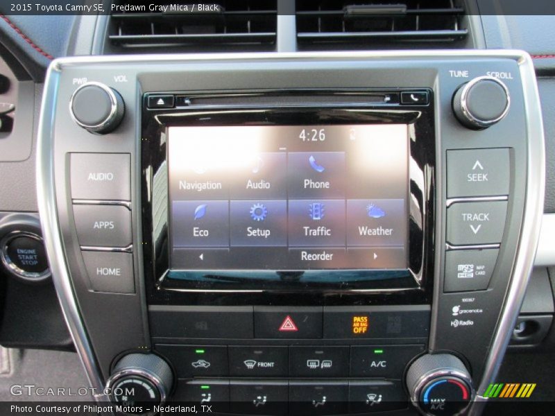 Predawn Gray Mica / Black 2015 Toyota Camry SE