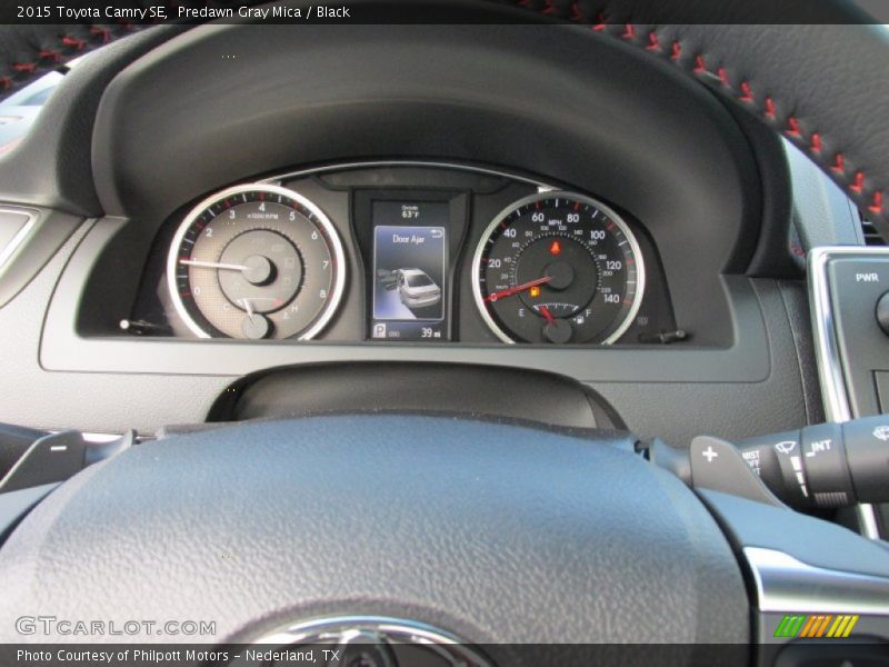 Predawn Gray Mica / Black 2015 Toyota Camry SE