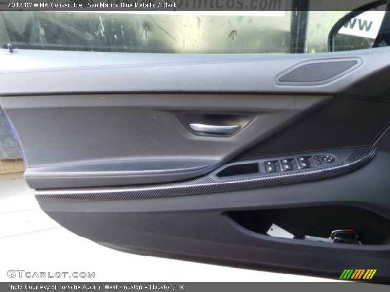 San Marino Blue Metallic / Black 2012 BMW M6 Convertible