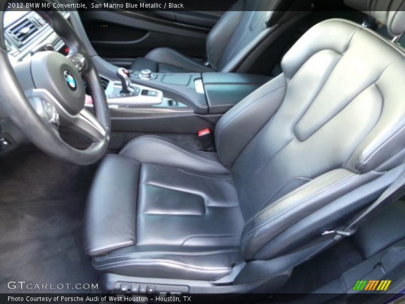 San Marino Blue Metallic / Black 2012 BMW M6 Convertible