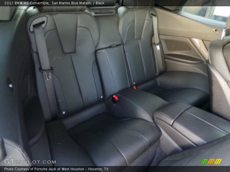 Rear Seat of 2012 M6 Convertible