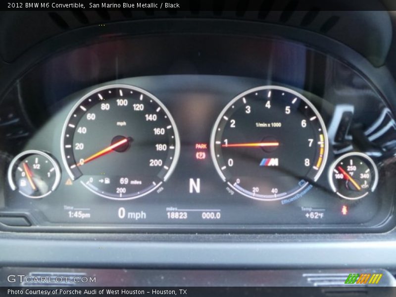  2012 M6 Convertible Convertible Gauges