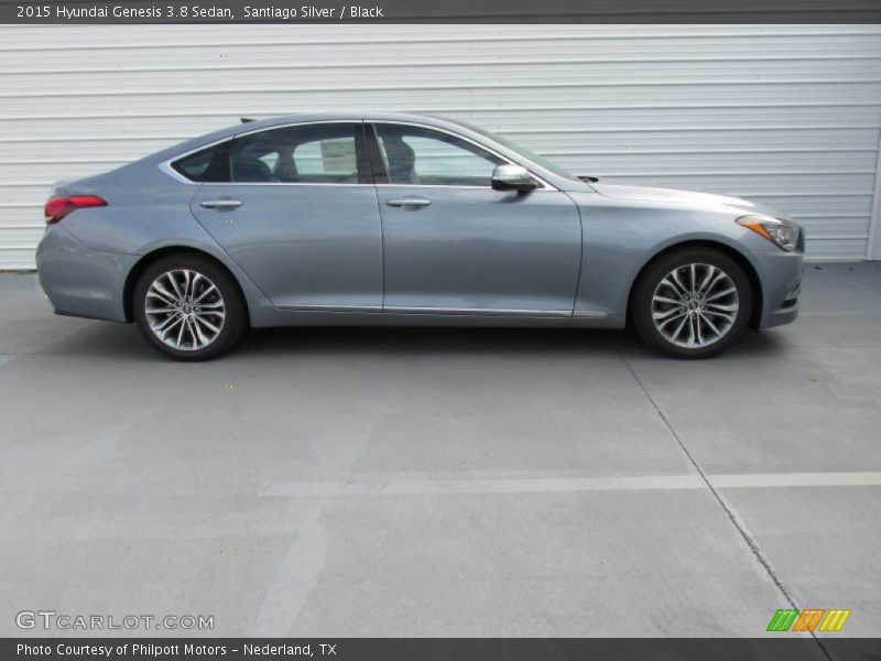Santiago Silver / Black 2015 Hyundai Genesis 3.8 Sedan