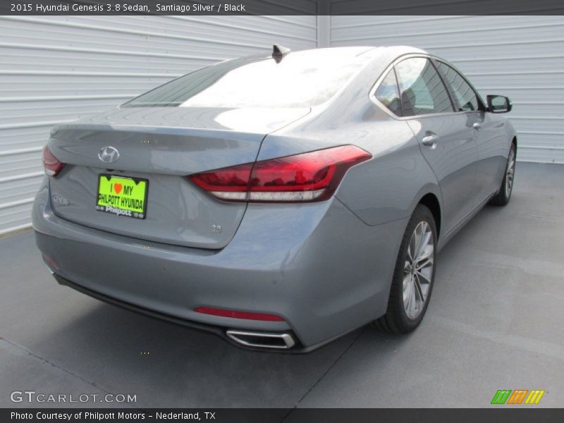 Santiago Silver / Black 2015 Hyundai Genesis 3.8 Sedan