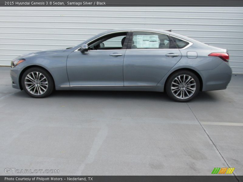 Santiago Silver / Black 2015 Hyundai Genesis 3.8 Sedan