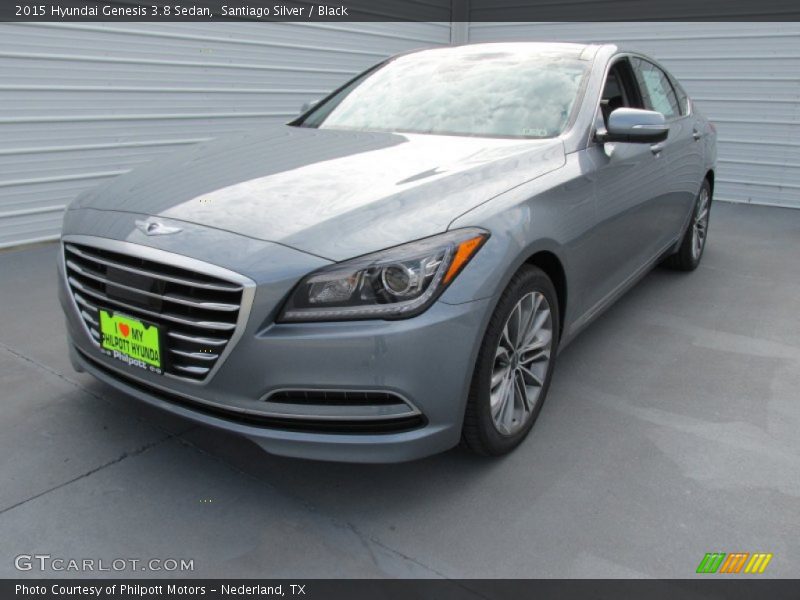 Santiago Silver / Black 2015 Hyundai Genesis 3.8 Sedan