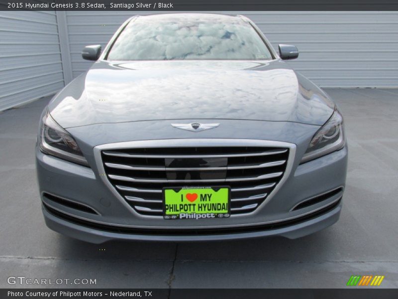 Santiago Silver / Black 2015 Hyundai Genesis 3.8 Sedan