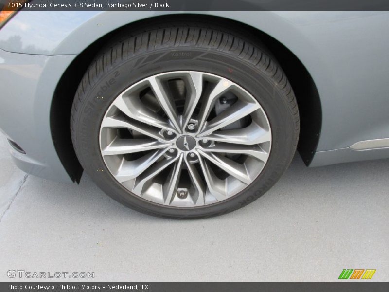 Santiago Silver / Black 2015 Hyundai Genesis 3.8 Sedan
