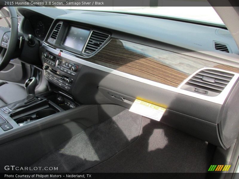 Santiago Silver / Black 2015 Hyundai Genesis 3.8 Sedan