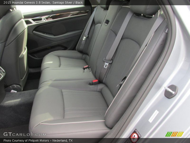 Santiago Silver / Black 2015 Hyundai Genesis 3.8 Sedan