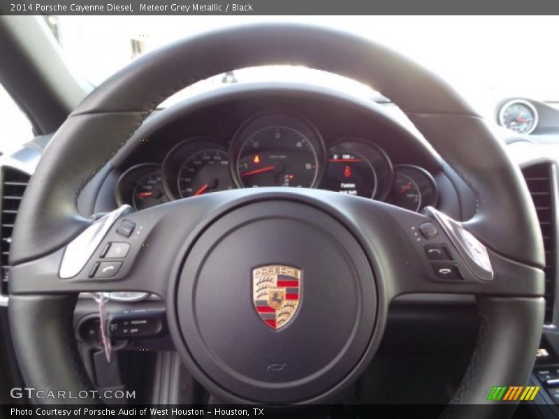 Meteor Grey Metallic / Black 2014 Porsche Cayenne Diesel