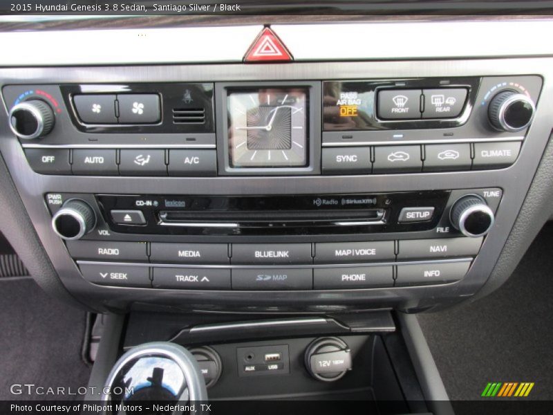 Santiago Silver / Black 2015 Hyundai Genesis 3.8 Sedan