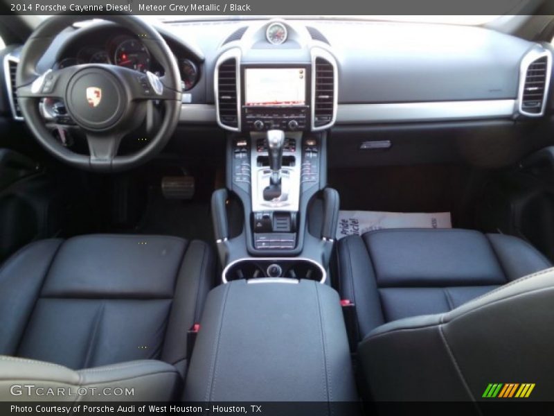 Meteor Grey Metallic / Black 2014 Porsche Cayenne Diesel