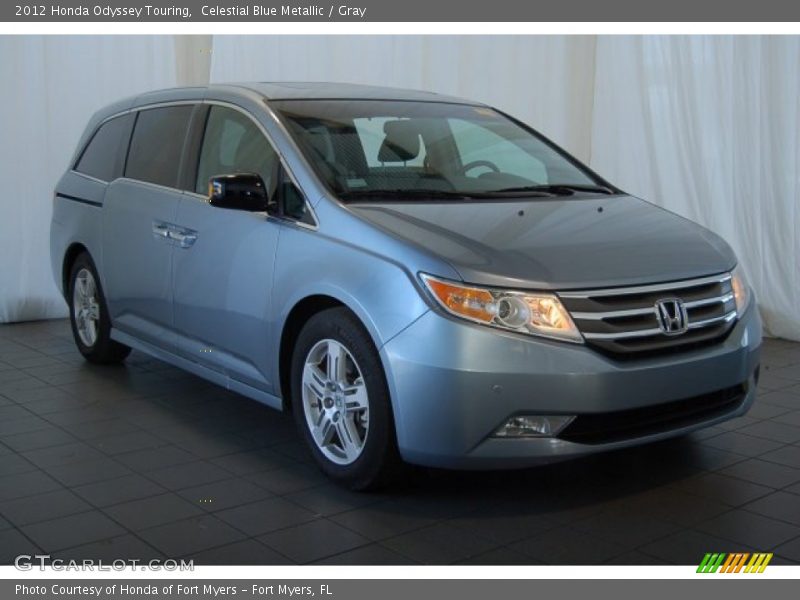 Celestial Blue Metallic / Gray 2012 Honda Odyssey Touring