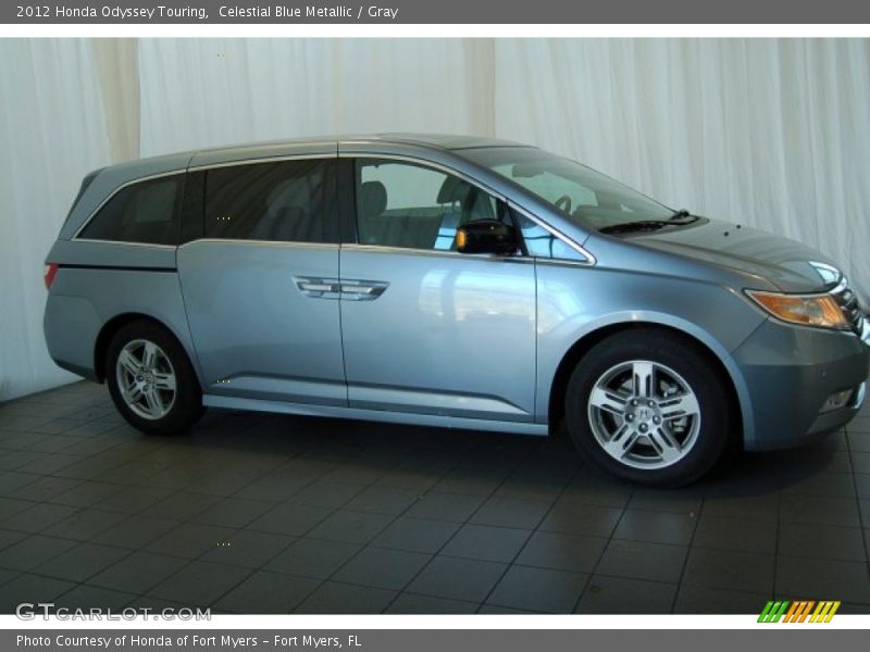 Celestial Blue Metallic / Gray 2012 Honda Odyssey Touring