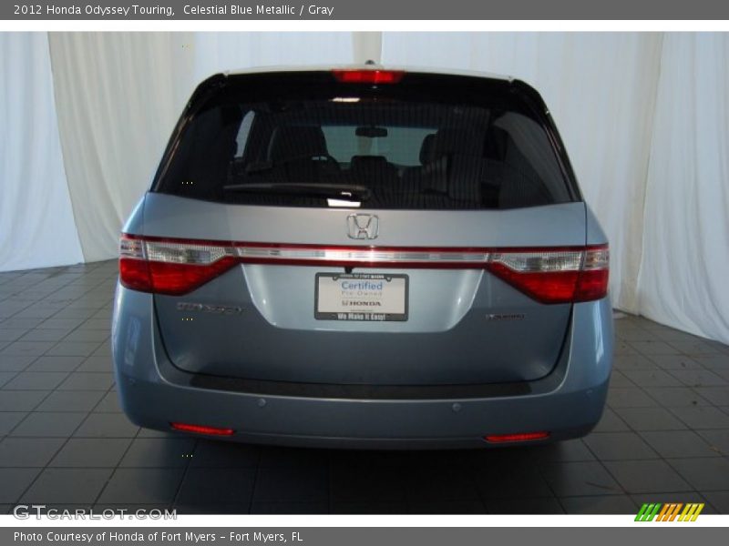 Celestial Blue Metallic / Gray 2012 Honda Odyssey Touring