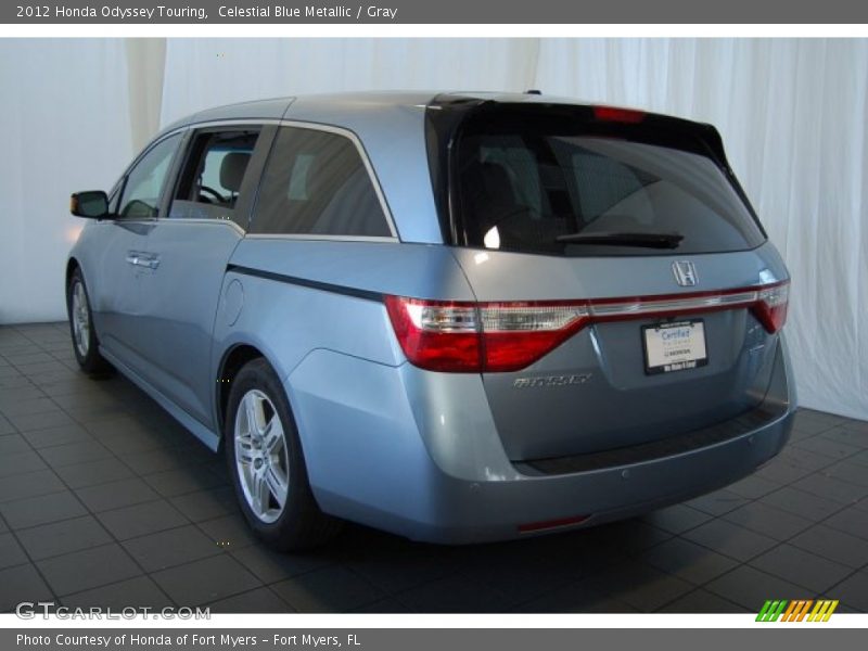 Celestial Blue Metallic / Gray 2012 Honda Odyssey Touring