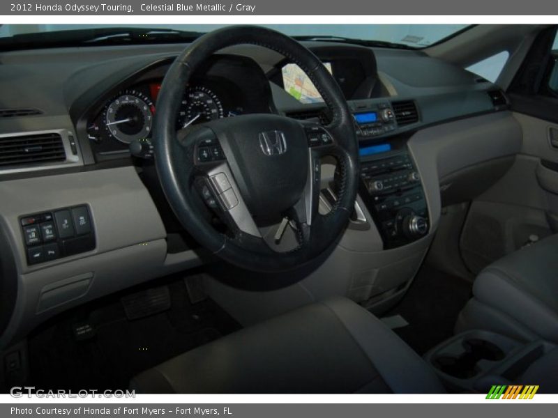 Celestial Blue Metallic / Gray 2012 Honda Odyssey Touring