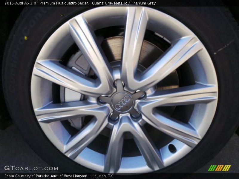 Quartz Gray Metallic / Titanium Gray 2015 Audi A6 3.0T Premium Plus quattro Sedan