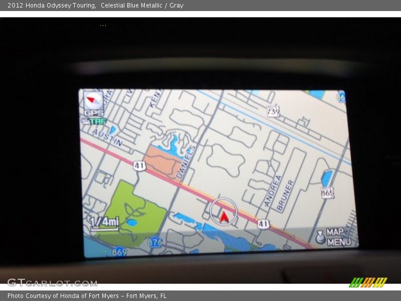 Celestial Blue Metallic / Gray 2012 Honda Odyssey Touring