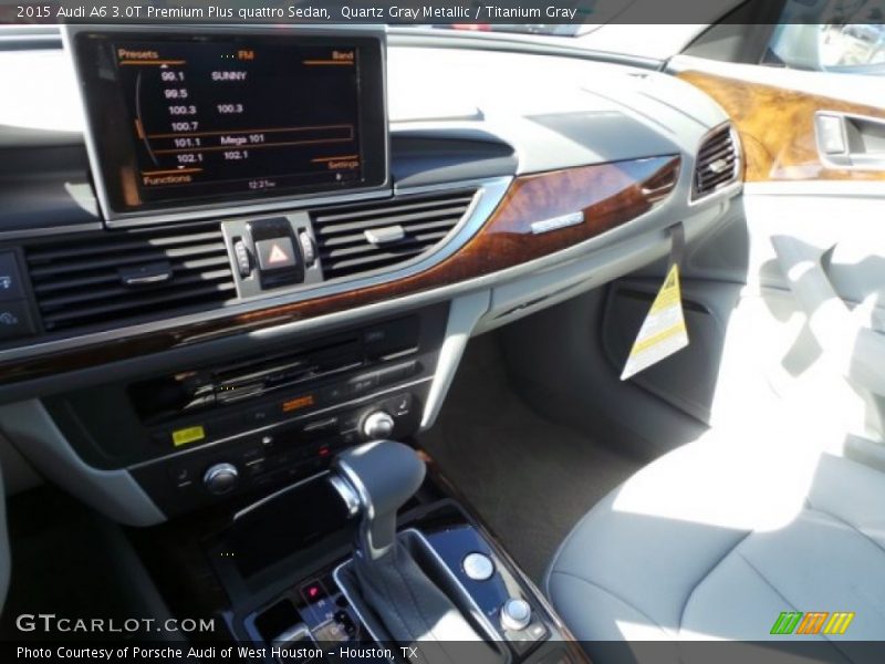 Quartz Gray Metallic / Titanium Gray 2015 Audi A6 3.0T Premium Plus quattro Sedan