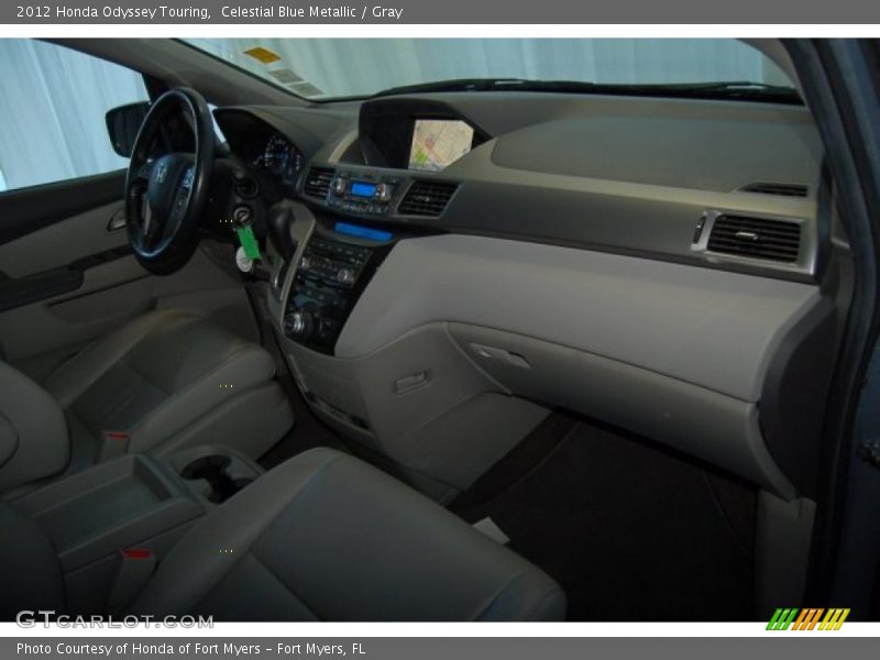 Celestial Blue Metallic / Gray 2012 Honda Odyssey Touring