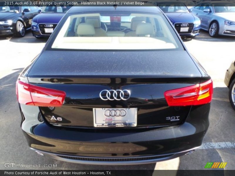 Havanna Black Metallic / Velvet Beige 2015 Audi A6 3.0T Prestige quattro Sedan