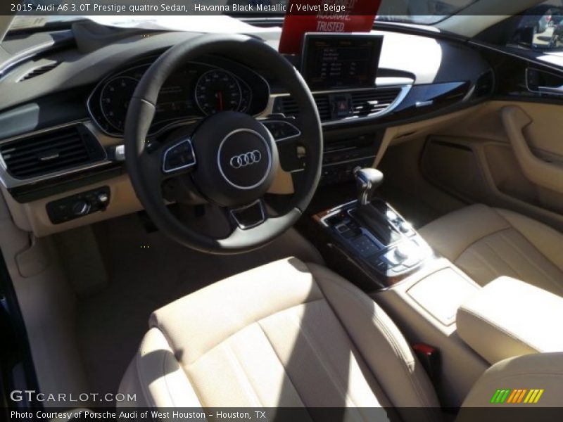 Havanna Black Metallic / Velvet Beige 2015 Audi A6 3.0T Prestige quattro Sedan